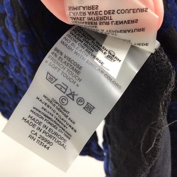 Majestic Filatures Women's Sz 2/Small Velvet Leopard Print One Button Blazer - Picture 11 of 12